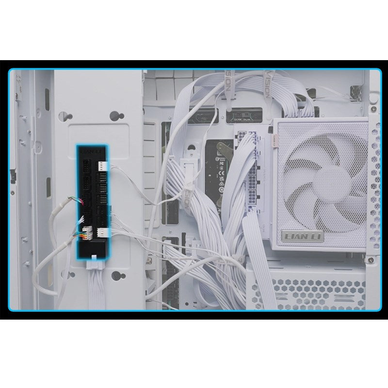 Lian Li Edge L-Shape 1200 Watts, 80 Plus Gold Fully Modular ATX Gaming Power Supply - White Lian Li Edge L-Shape 1200 Watts, 80 Plus Gold Fully Modular ATX Gaming Power Supply - White
